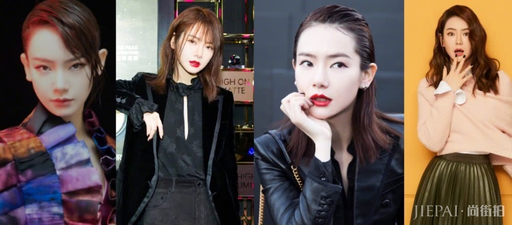 戚薇又换发型了,新发型个性十足,搭配连衣裙美得霸气十足